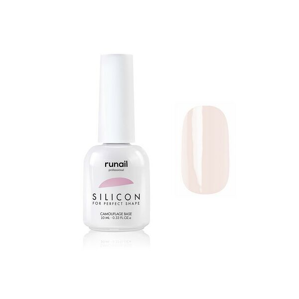 Гель - лак для ногтей RuNail силиконовая камуфлирующая база 4332 10мл