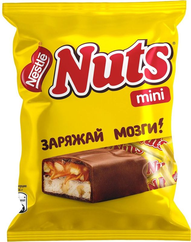 

Конфеты шоколадные Nuts Nestle mini 148 г