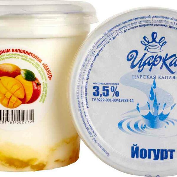 Йогурт Царка с наполнителем Манго 3,5%