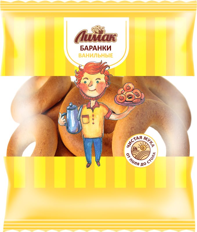 

Баранки Лимак ванильные 360 г