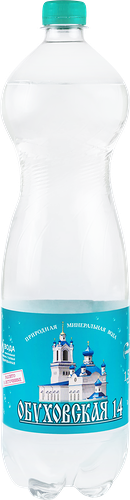 Вода минеральная Обуховская 14 лечебно-столовая газированная 1.5л