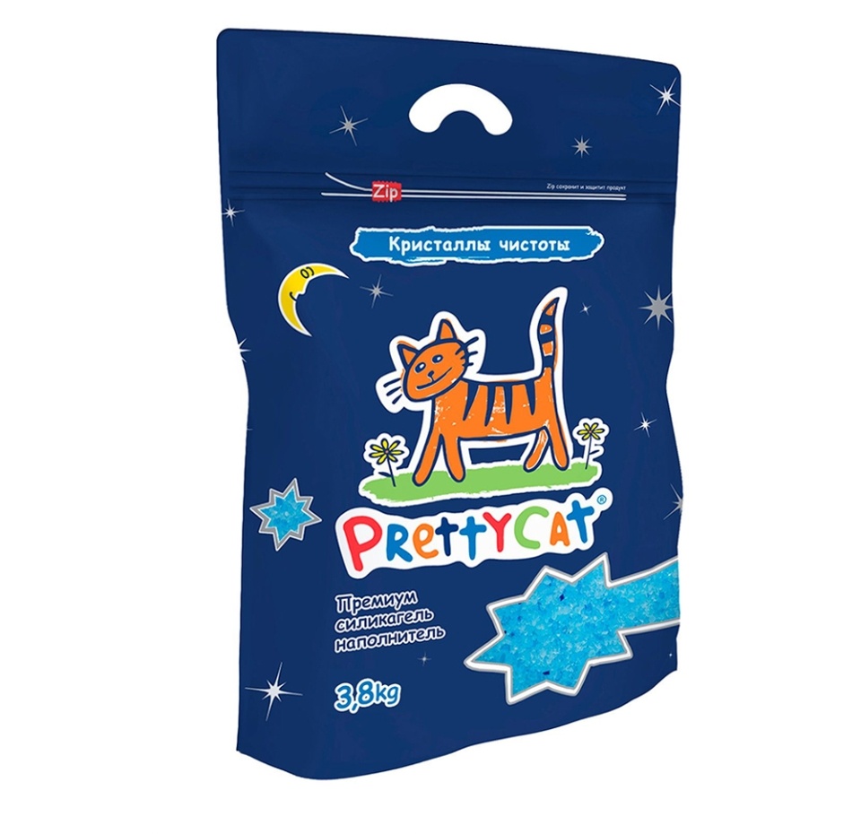

Наполнитель PrettyCat силикагелевый кристаллы чистоты 3.8 кг