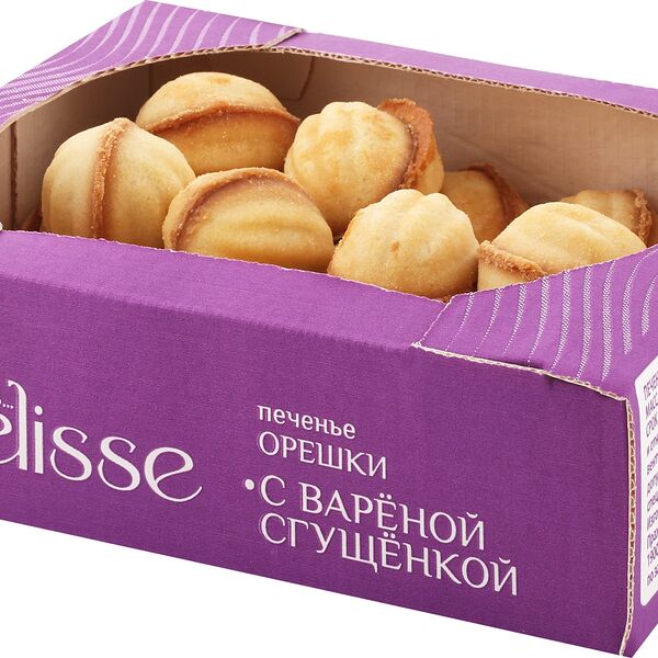 Печенье DELISSE Орешек со вкусом вареной сгущенки