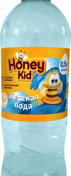 Вода Honey Kid для детей питьевая негазированная 0.5л