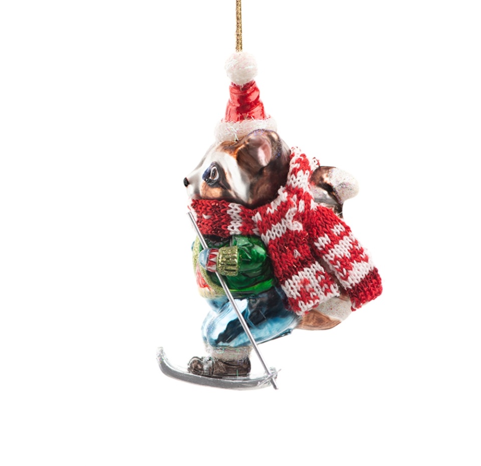 

Игрушка для елки Christmas Inspiration "Коллекция Традиции" Лиса/енот/скунс в зимней одежде в ассорт-е,стекло,1шт., Тайвань (провинция Китая)