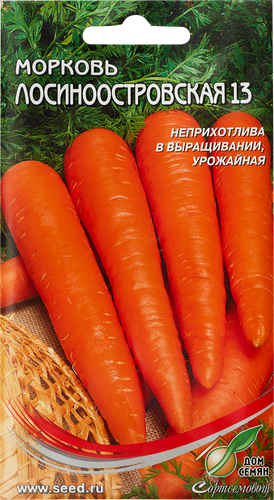 

Семена Морковь Лосиноостровская 2.3 г