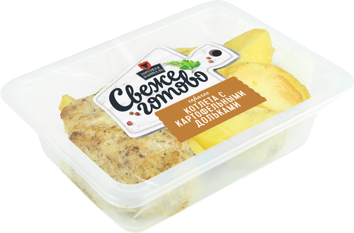 

Котлета СвежеГотово с картофельными дольками охлажденная 220 г