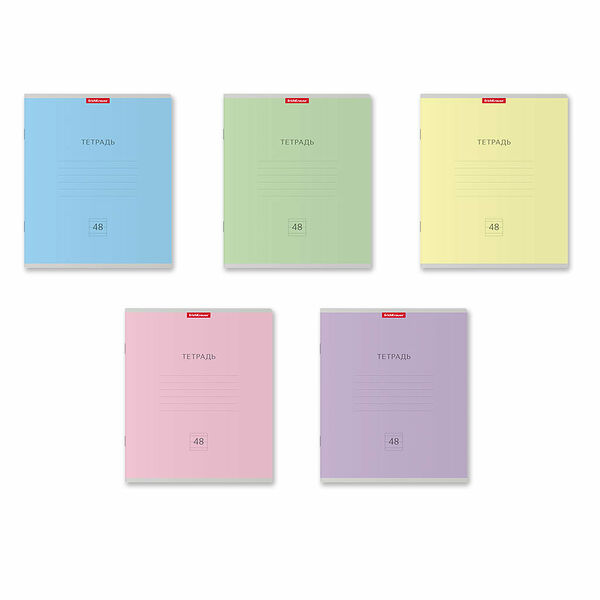 Тетрадь Erich Krause А5+ линейка Классика, 48 листов в ассортименте