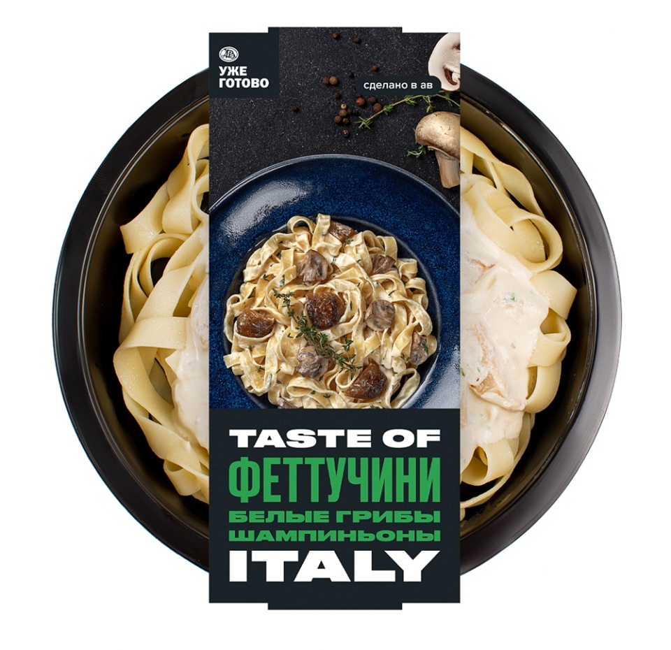 

Фетучини с белыми грибами и шампиньонами Taste of Уже Готово 300 г