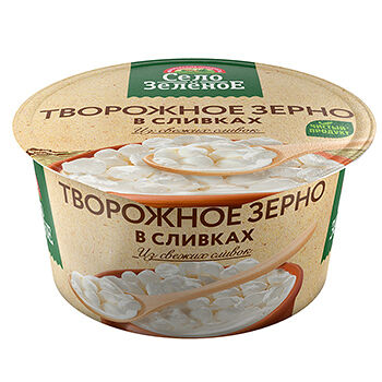 Творожное зерно в сливках Село Зеленое 5%, 130 г