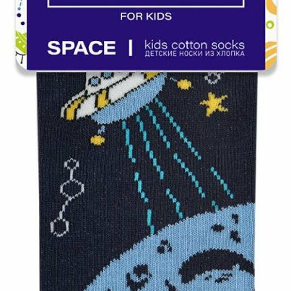 Носки детские Omsa Kids космос Blu/Rosso, размер 23-26
