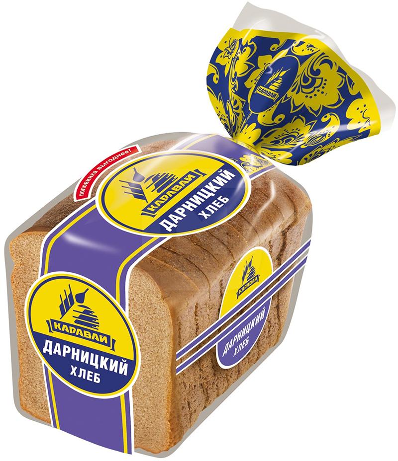 

Хлеб Каравай Дарницкий половинка нарезанный