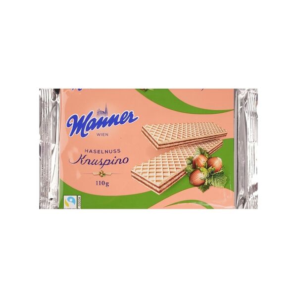 Вафли Manner Knuspino с ореховым кремом