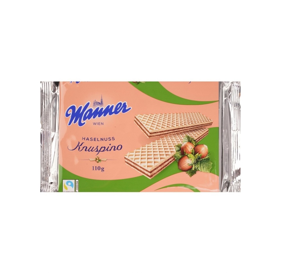 

Вафли Manner Knuspino с ореховым кремом 110 г