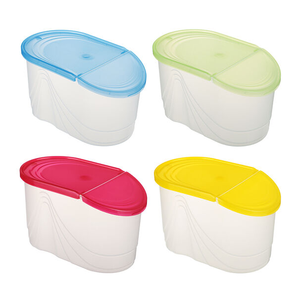 Емкость для сыпучих продуктов Wave 1 л, 4 цвета