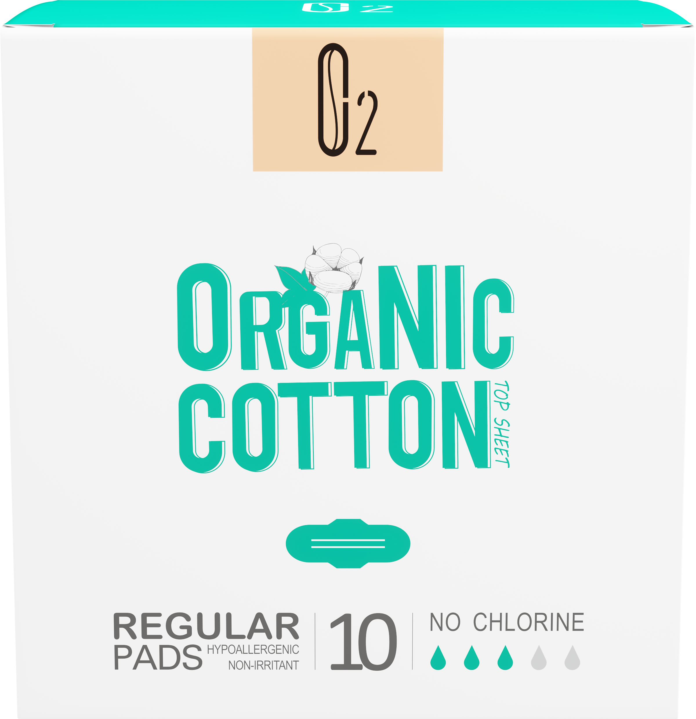 

Прокладки гигиенические дневные O2 Organic cotton Ultra thin, 10 шт