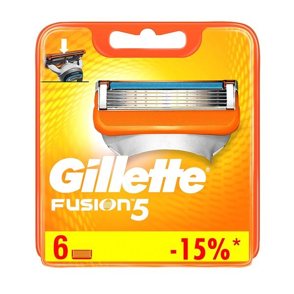 Кассеты для бритья Gillette Fusion5, 6 шт.