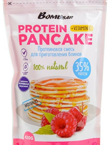 Смесь для выпечки Bombbar Блины с малиной 420г