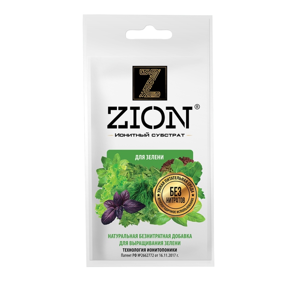 

Ионитный субстрат для зелени Zion 30 г