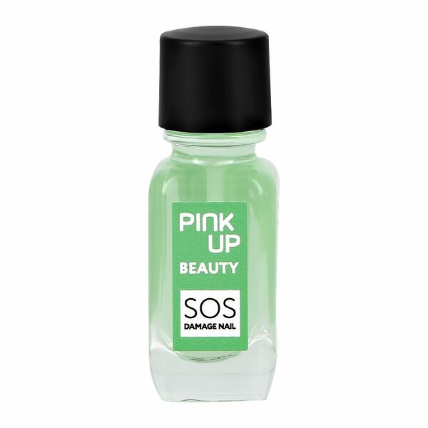 Базовое покрытие Pink Up Beauty Sos Damage nails для укрепления и восстановления поврежденных ногтей 11 мл