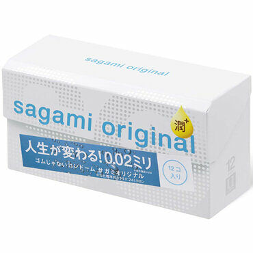 Полиуретановые презервативы Sagami Original 002 Extra Lub 12 шт