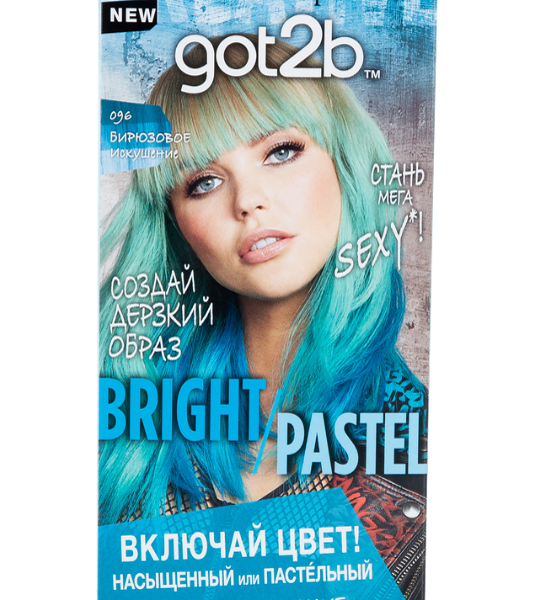 Набор для тонирования волос Got2b Pastel096 Бирюзовое искушение