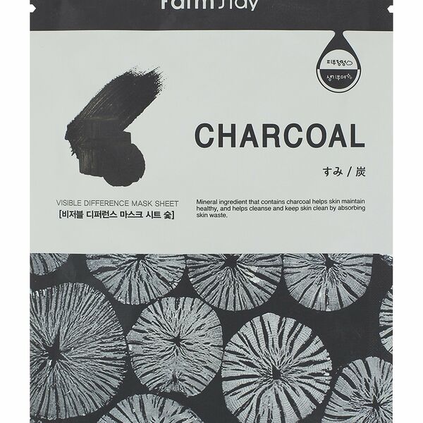 FARMSTAY Тканевая маска для лица с углем, 23 мл