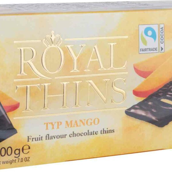 Набор шоколада тёмного Royal Thins с кремовой начинкой со вкусом манго