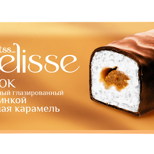Сырок творожный глазированный DELISSE с начинкой соленая карамель 26%, без змж, 40г