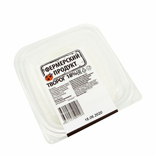 Творог 18% ТМ Фермерский продукт