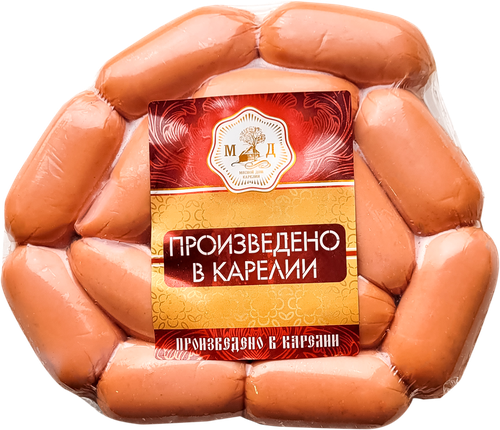 

Сардельки МД КАРЕЛИЯ с сыром, 500г