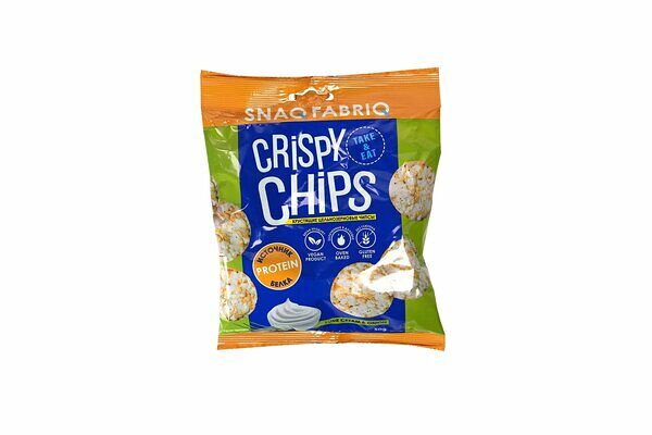 Чипсы Snaq Fabriq цельнозерновые сметана и зеленый лук 50г