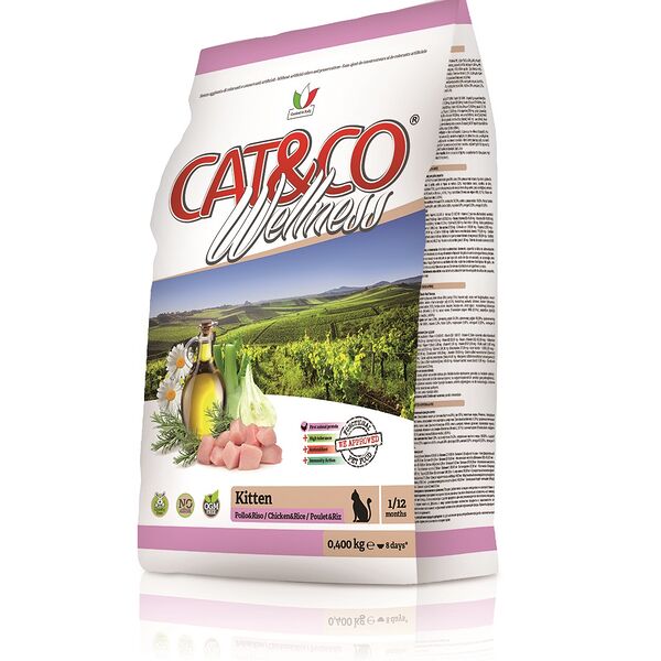 Wellness Cat&Co Kitten корм для котят Курица и рис
