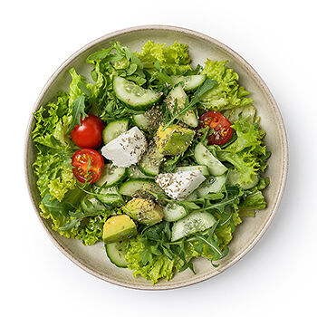 Салат с руколой, авокадо и сыром фета 170г