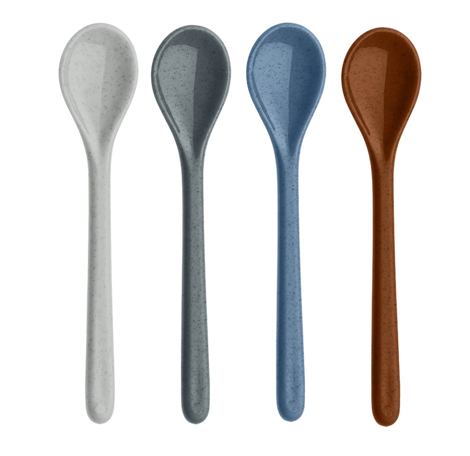 

Набор из 4 чайных ложек Koziol Rio Organic синий-серый-коричневый