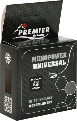 

Леска PREMIER FISHING Monopower Universal 0,16мм/100м, прозрачный нейлон (PR-MU-T-016-100)
