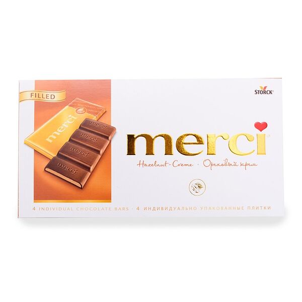 Шоколад Merci Ореховый крем, 112 г