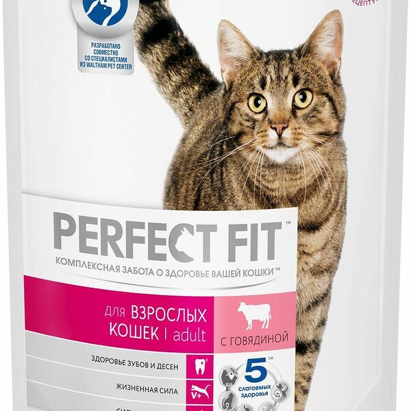 Perfect Fit корм для взрослых кошек Говядина