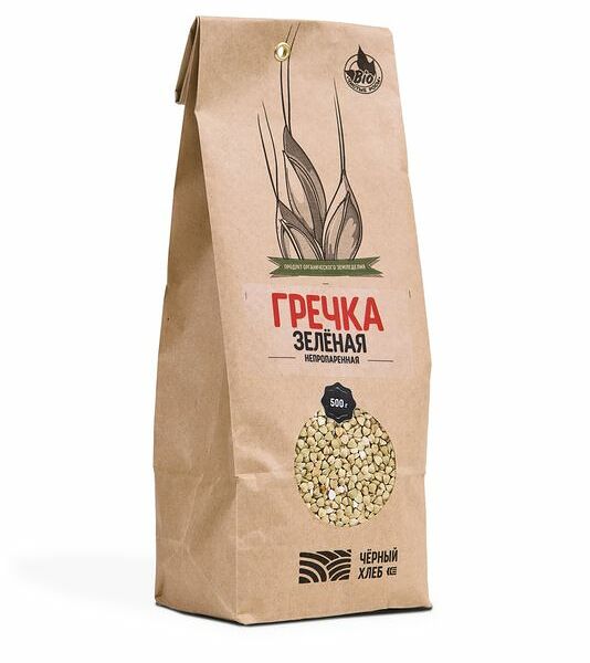 Гречка Чёрный Хлеб непропаренная