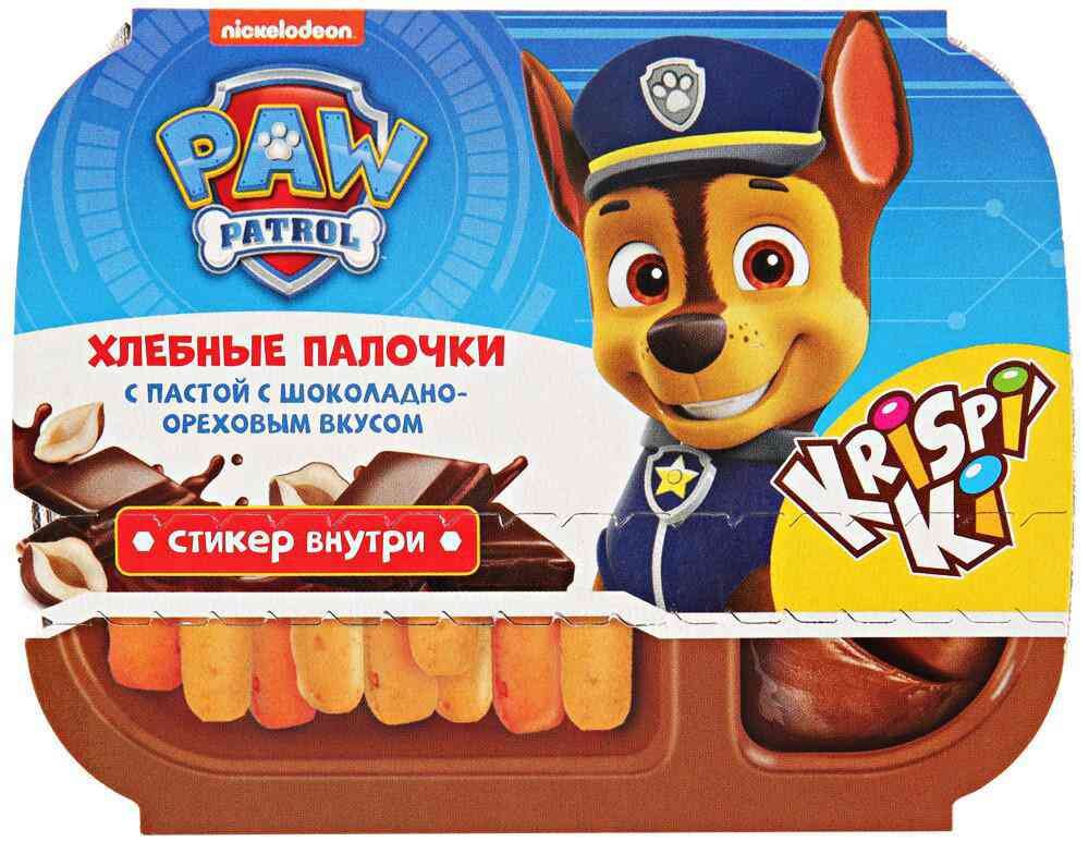 

Хлебные палочки Конфитрейд Paw Patrol с Шоколадно-ореховым вкусом