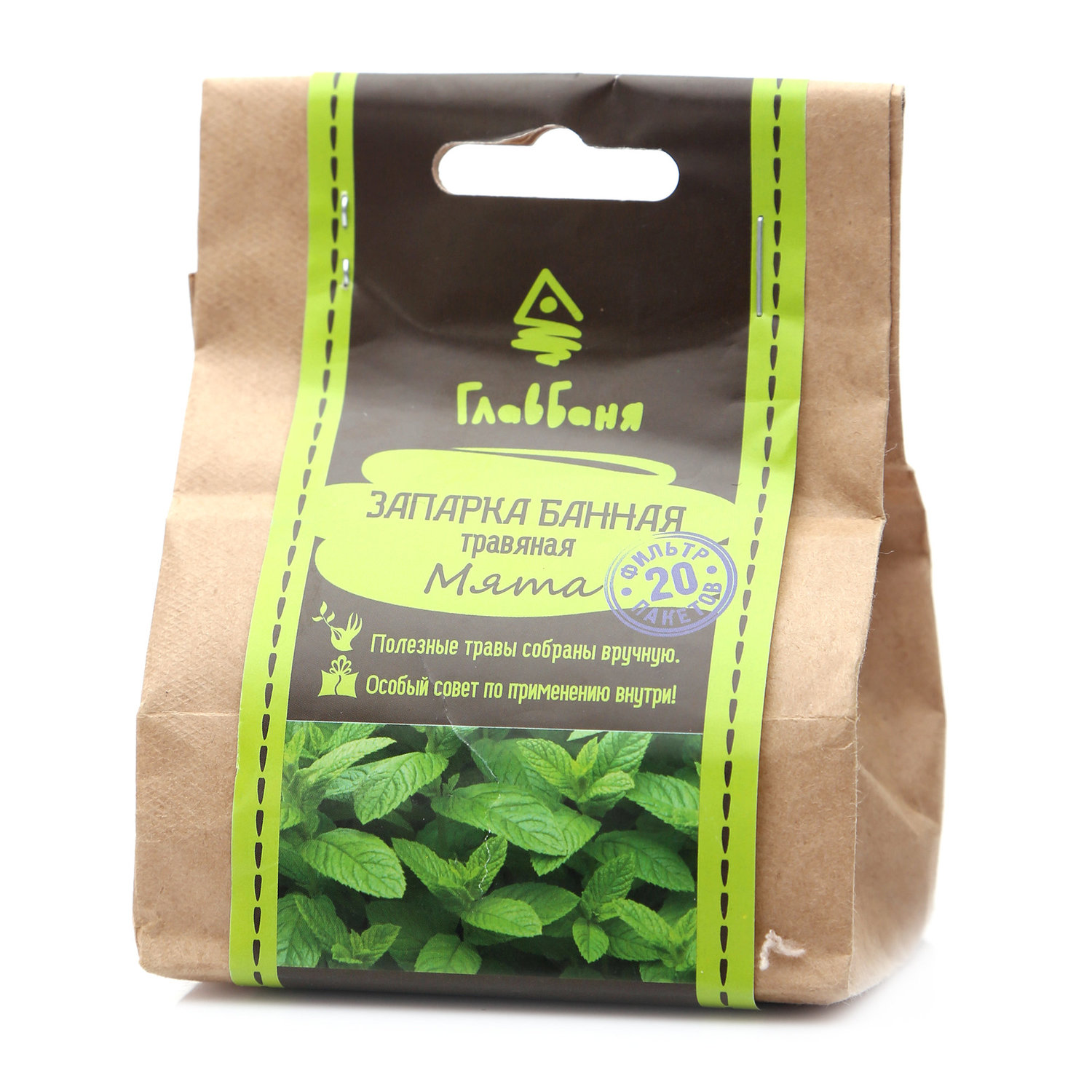 

Запарка банная ГлавБаня травяная Мята в фильтр-пакетах 20 шт.