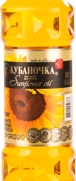 Масло подсолнечное Кубаночка нерафинированное