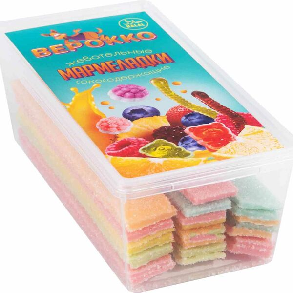 Мармелад жевательный Верокко Ленточки Сливочно-фруктовые