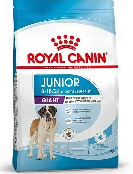 Royal Canin Giant Junior для щенков от 8 месяцев гигантских пород Курица