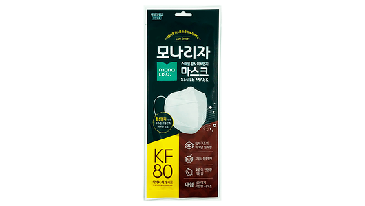 Маска защитная гигиеническая Monalisa KF 80 4-слойная