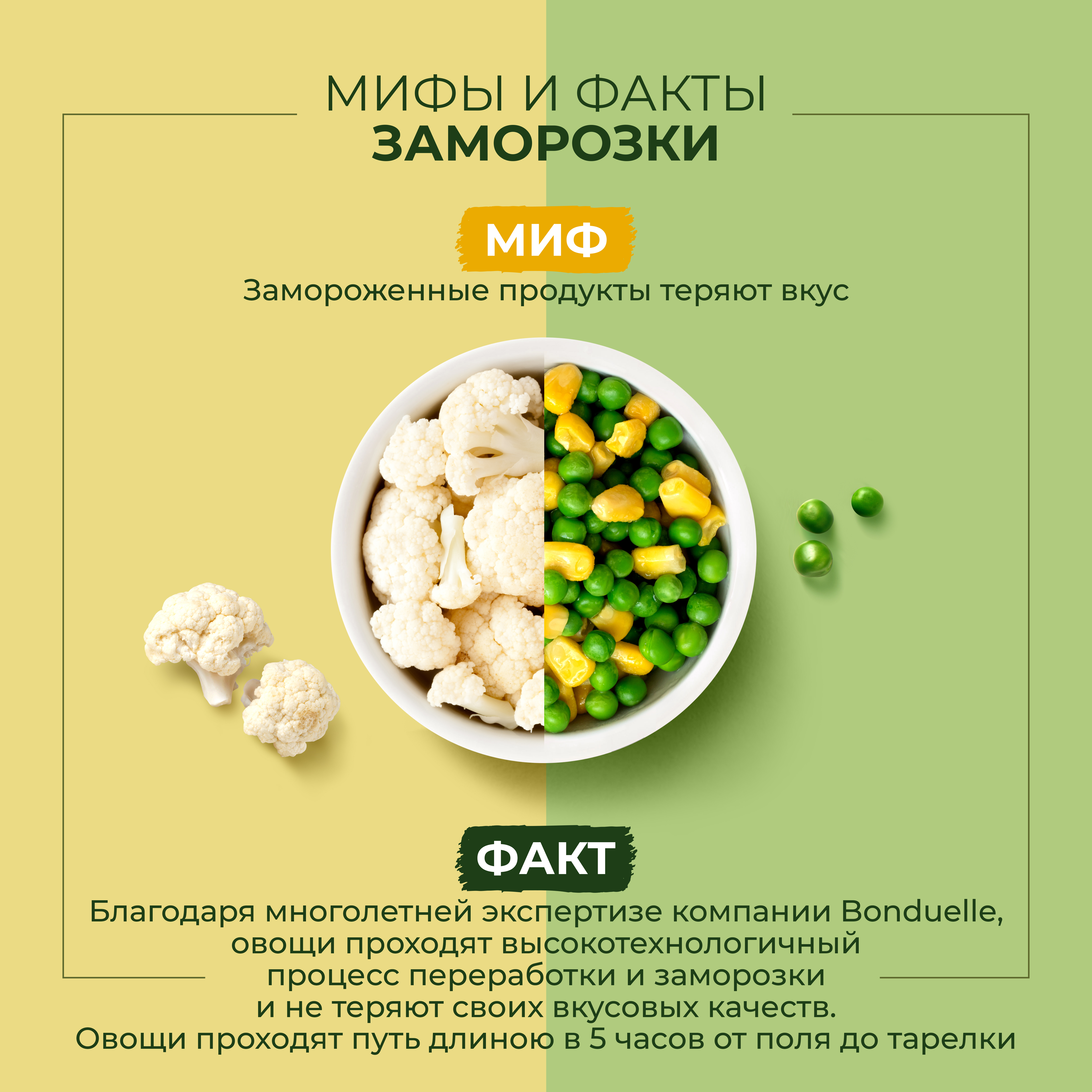 

Овощная смесь замороженная Бондюэль Рис из цветной капусты с грибами и травами 400 г