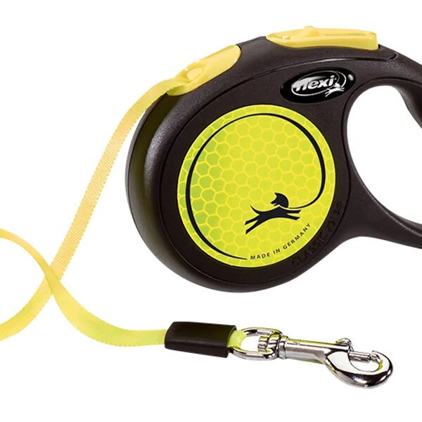 Рулетка Flexi New Neon XS для собак до 12 кг 3м ремень 