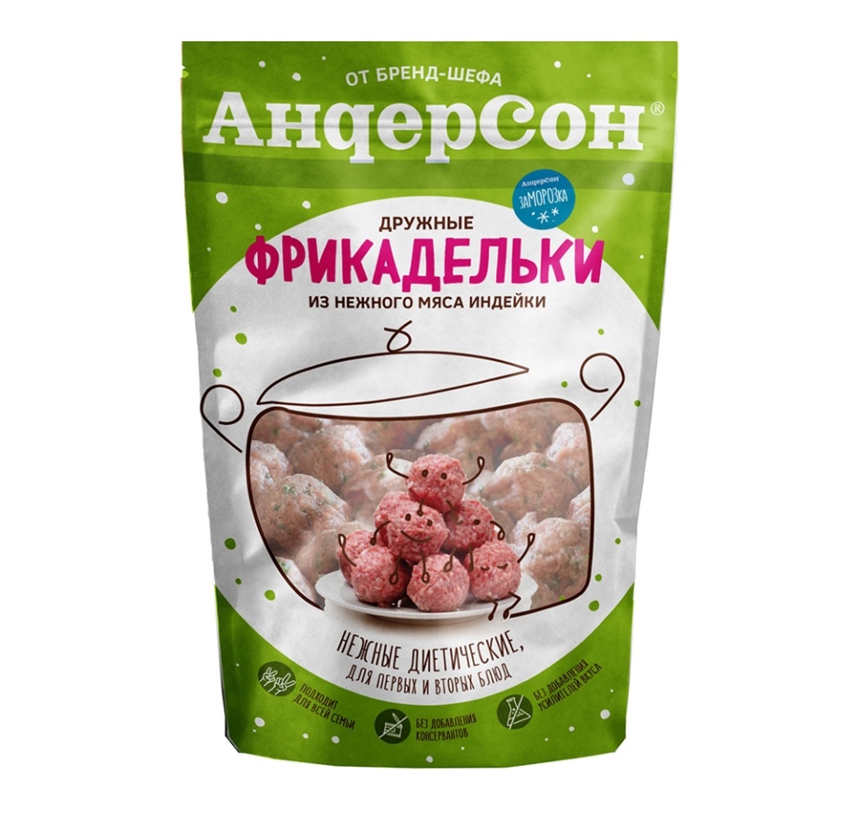 

Фрикадельки из индейки, «Андерсон», 350 г, Россия