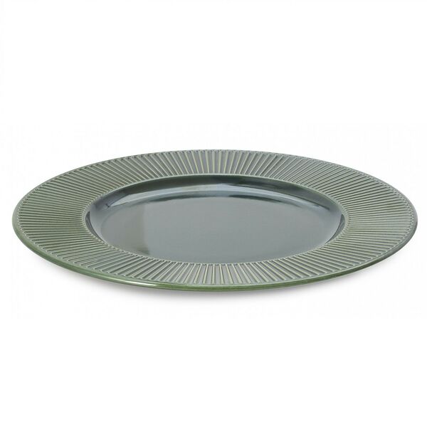 Тарелка обеденная Domenik Emerald Green, 27 см, керамика