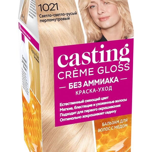 L'OREAL Краска для волос Casting Creme Gloss, 10.21 Светло-Светло-Русый Перламутровый